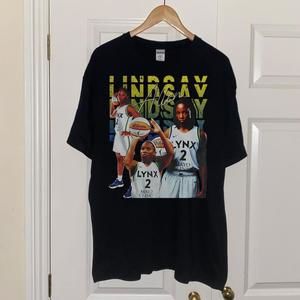 Lindsay Allen - Minnesota Lynx - Unisex Black T-Shirt